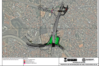 Obras nos viadutos do Anel Rodoviário